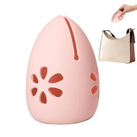 Soporte para esponja de maquillaje, estuche de viaje para esponja de maquillaje