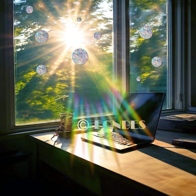 EONBES Anti Collision Window Sticker to Prevent Bird Strikes Bird