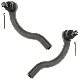 TRQ Front Outer Tie Rod Set Compatible with 2004-2008 Acura TSX 2003-2007 Honda Accord