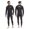 Sbart Premium Men's 3mm Neoprene Wetsuit Two Piece Top Jacket