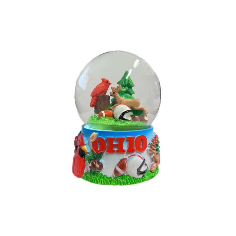 Collection of City and States Detailed 65mm Snow Globes (Ohio)