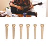 6PCS Guitar Bridge Pin Copper Acoustic Guitar Bridge Pins Peg