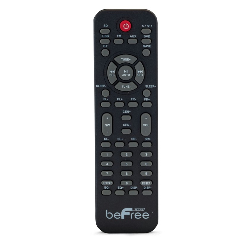 beFree Sound 5.1 Channel Bluetooth Surround Sound Speaker System- Red