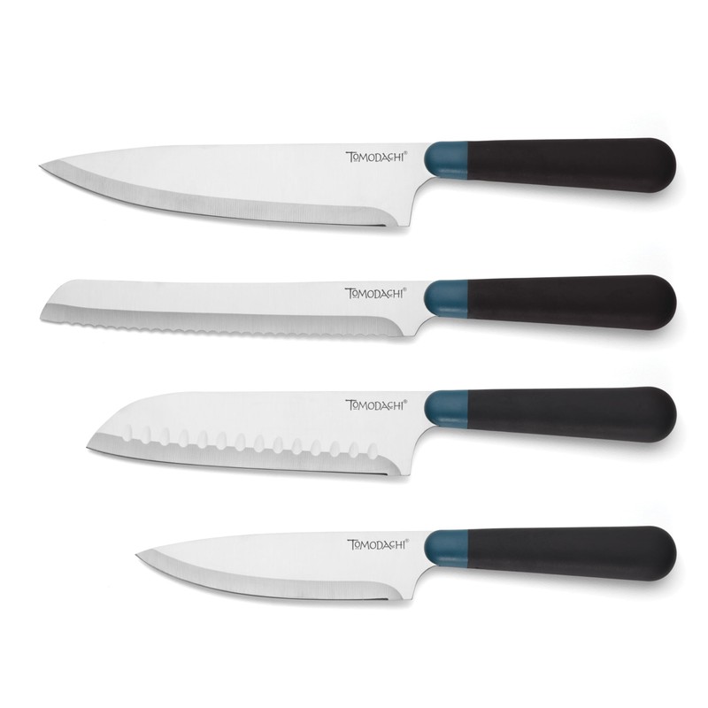 Hampton Forge 897344 Keen Black Marble 5-Piece Cutlery Set