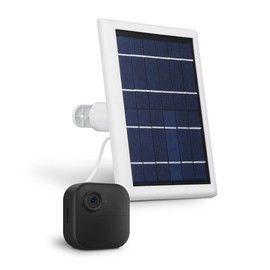 Wasserstein Solar Panel with Internal Battery - Compatible with Blink Outdoor 3/4 (White) (Camera NOT Included)