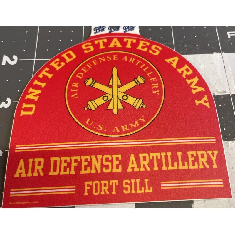 Decal - Fort Sill Air Defense Artillery - Red -