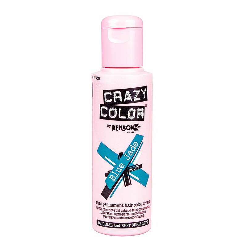 X2 Crazy Color Semi-Permanent Colour Hair Dye 100ml (Blue Jade)