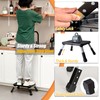 Folding Step Stool, Height Adjustable 1- Step 330lbs, Sturdy Portable