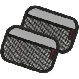 VALICLUD Bolsa De Almacenamiento Adhesiva para Coche 2 Piezas Soporte para Teléfono Móvil Malla Gris Gran Capacidad Organizador Multifuncional para Viajes Accesorios De Automóvil
