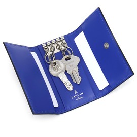 Lanvin On Blue 516602 Loges Key Case, 4 Rows, yellow