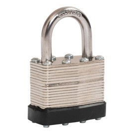 40mm Keyed Alike Nickel Plated Laminated Steel Padlock, 1-9/16" Wide Body 2-inch Long Shackle Padlocks with Keys Pack of 12