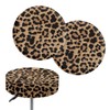 Wanyint Bar Stool Seat Covers Leopard Print Stretch Round Chair