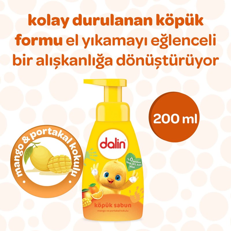 Dalin Mango Foam Soap 1 Pack (1 x 200 ml)