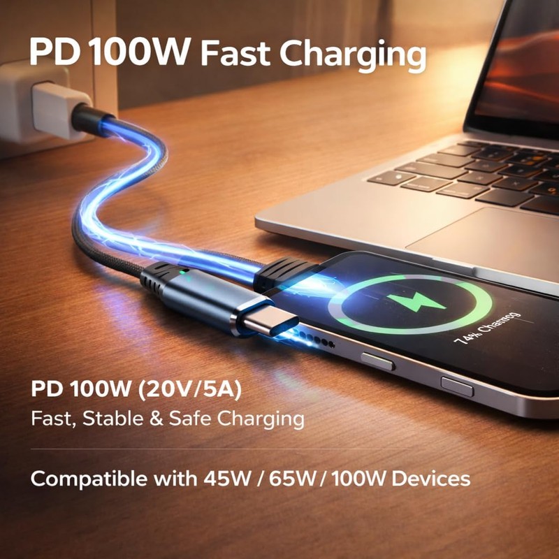 Mizi [2025 Upgraded USB-C to USB-A & USB-C PD Splitter