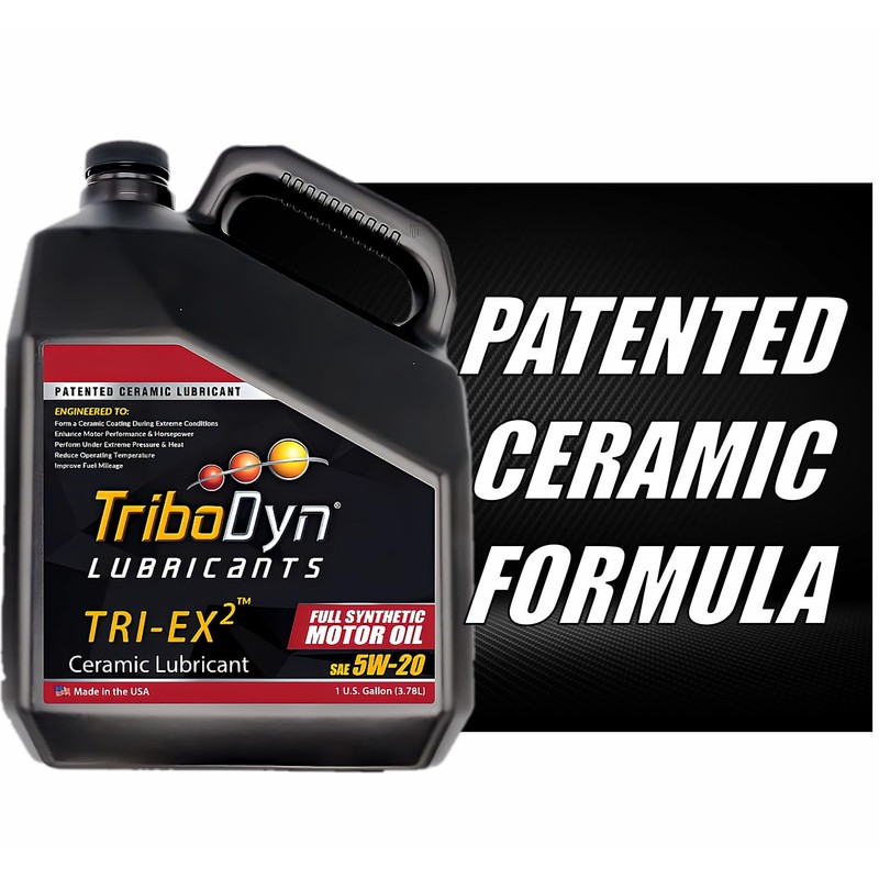 TriboDyn TRI-EX2 5w20 Synthetic Motor Oil with Ceramic Coating (5W-20,