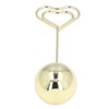 2Pcs Table Number Holder Heart Shaped Firm Stable Premium Metal