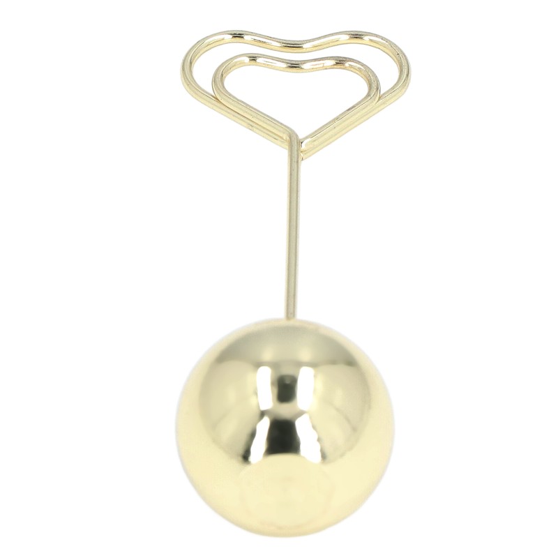 2Pcs Table Number Holder Heart Shaped Firm Stable Premium Metal