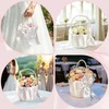 Flower Girl Basket Set of 3, with Pearl Handle &