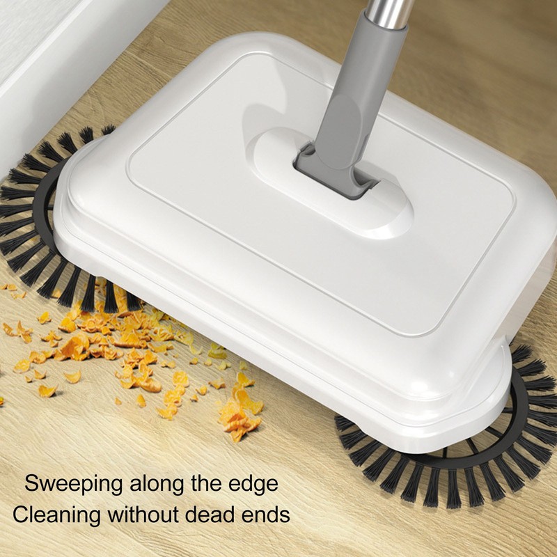 Hand Push Sweeper Professional Efficient 360 Degree 2 in 1