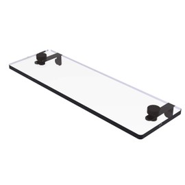 Allied Brass NS-1/16 16 Inch Vanity Beveled Edges Glass Shelf, Oil Rubbed Bronze