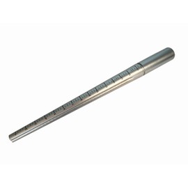 Proops Ring Mandrel, Solid Steel with a Groove and Size Markings 1-15 (J2492) Free UK Postage