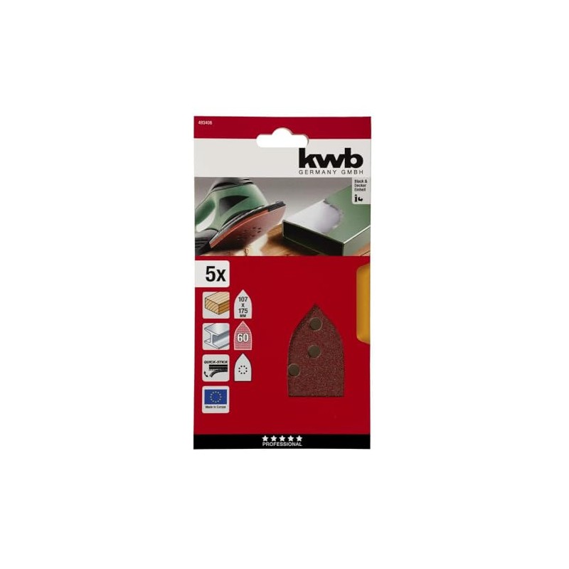 KWB Sanding Triangles – Quick – Wood and Metal –