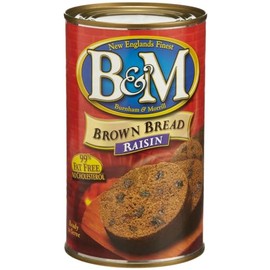 B&M Brown Bread with Raisins, 16-Ounce Cans (Pack of 6)