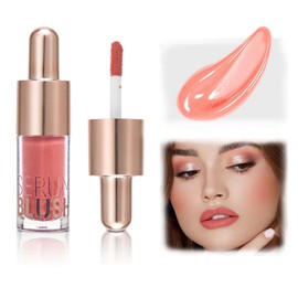 Matte Cream Blush For Cheeks, Liquid Blush Face Makeup, Natural-Looking Matte Finish Face Makeup, Natural Long Lasting Face Cream Blush Makeup, Blendable Face Blush (101#LOVE)