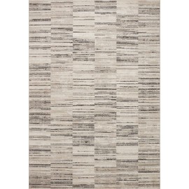 Loloi II Darby Collection DAR-01 Charcoal/Sand 4'-0" x 6'-0" Accent Rug