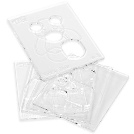 Teddy Bear - Acrylic Router Inlay Templates for Precise Wood Inlay Designs by Tarter Woodworking (MLIS) Multiple Layer Inlay System, Guaranteed to Work with Router Inlay kit, Made in USA