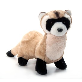 The Petting Zoo Black-Footed Ferret Stuffed Animal Plushie, Gifts for Kids, Wild Onez Animals, Ferret Plush Toy, 12 inches