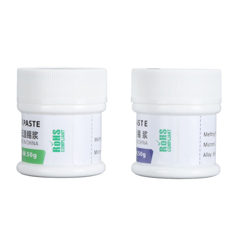 Electronic Chip Solder Paste 50gx2 138℃ and 183℃ Multifunctional Soldering