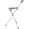 Elder Gift Stool Folding Cane Seat Aluminum Alloy Tube Non-Locked
