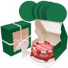 Bakepacker Bakepacker 36pcs 10x10x5 Inches Deep Green Cake Boxes with