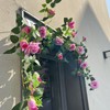 Shyshining 5.9FT Bendable Rose Flower Garland, Artificial Silk Roses Vine