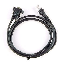 Cable RS232 de 3 m para escáner de código de barras compatible con Honeywell HHP 1900g, Hyperion 1300g, Xenon 1900/1902, Voyager 1250g/1200g RJ48 a DB9 con puerto DC RS232 Serial Cable
