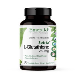 EMERALD LABS Setria L-Glutathione - Powerful Glutathione Supplement - Offers Liver & Immunity Support* - Gluten-Free - 30 Vegetable Capsules