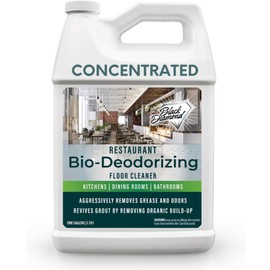 Restaurant Bio-Deodorizing Floor Cleaner - Heavy Duty Commercial Concentrated Enzyme Degreaser and Odor Eliminator for Mopping Tile, Laminate, Hardwood & More