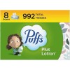 Puffs Plus Lotion 8 Family Tissue Box - White  (8 Pack)
