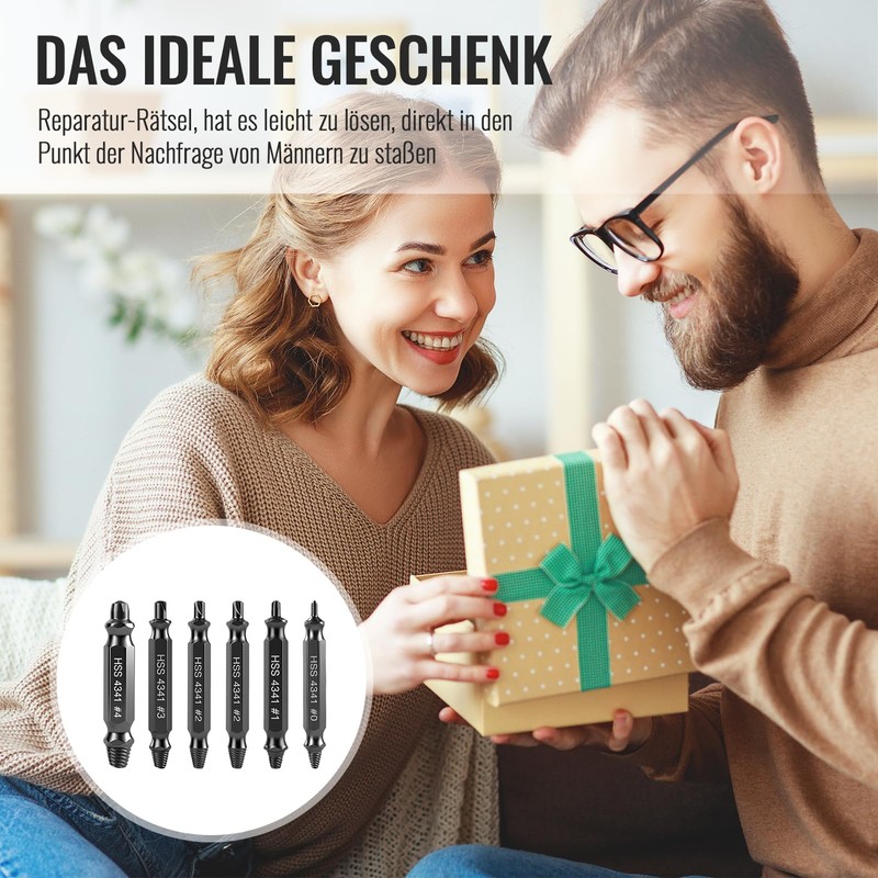 6-Piece Screw Extractor Set