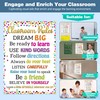 JUESMOS Classroom Rules Poster: Confetti Class Rules Chart for Elementary,