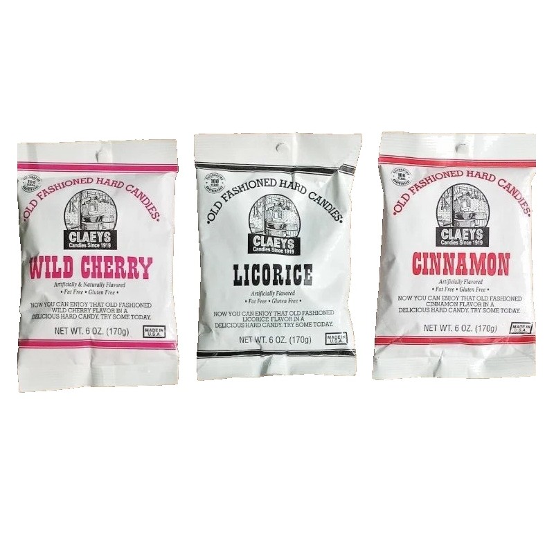 Fashion LICORICE OLD FASHION HARD CANDY BY CLAEYS CANDY CO.