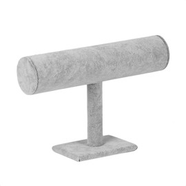 tooloflife Velvet Leather Jewellery Stand for Jewellery, Floating T Bar Holder, Bracelet Display, 5 Colours, T Bar Bracelet Chain, Watch, Necklace, Hand Display Stand Holder, Organiser, Ice Velvet