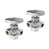 (Pack of 2) EFIELD Dual Compression Outlet Angle Stop Valve,
