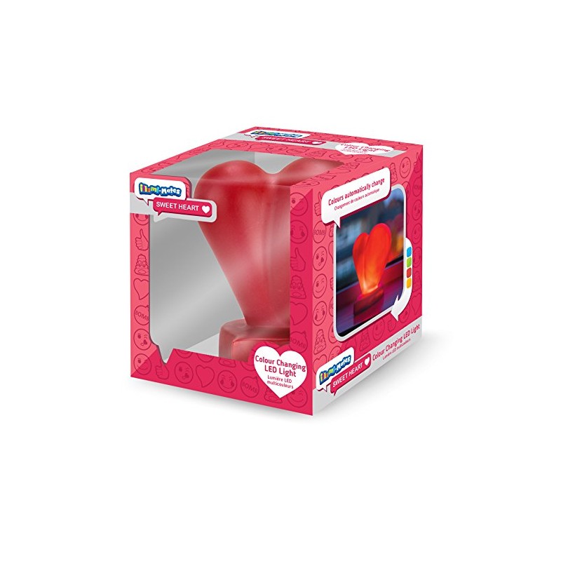 Spearmark Emoticon Sweet Heart Illumi-Mate Colour Changing Light, RED