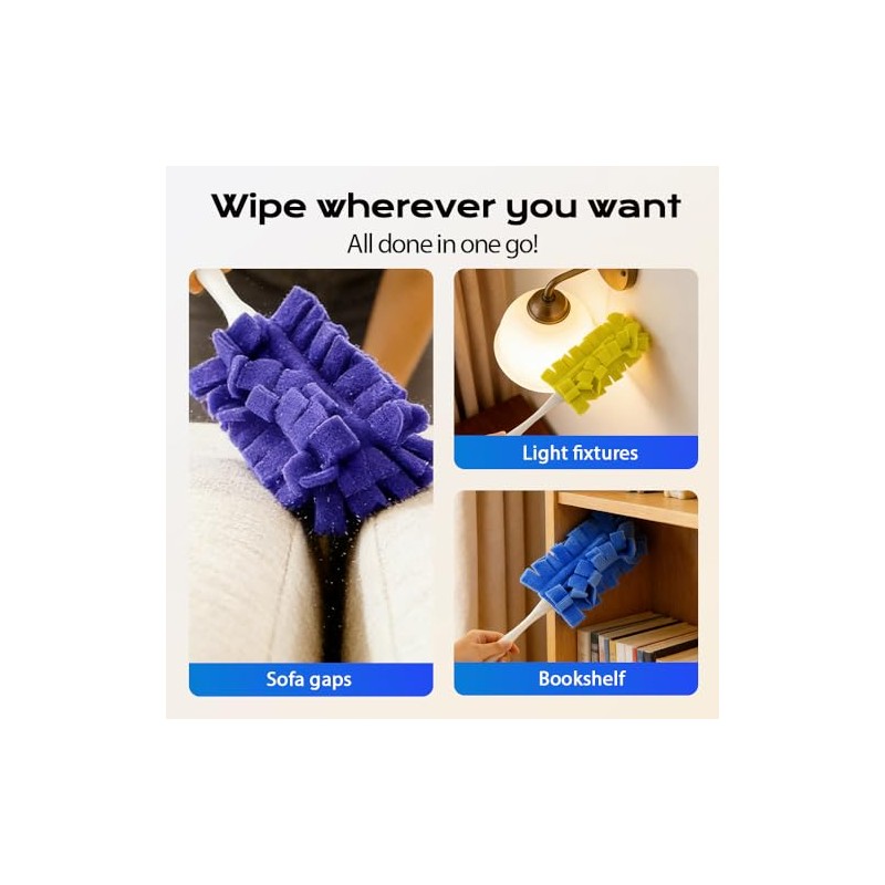 Reusable Electrostatic Duster Refills - 5 Color Set