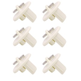 Universal 3-Pack Pull Ring end Cap,Replacement Shade Parts of Exterior Sun Shades Outdoor/Indoor Roller up Blinds (Beige)