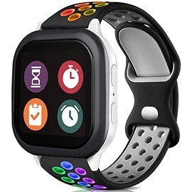 BXKM Silicone Sport Band Compatible with Gizmo Watch 3 Adventure 3 2 1/Gabb Watch 3e 3 2 1/syncup watch/Cosmo JrTrack Watch Band, 20mm Soft Breathable Smartwatch Band replacement Small Size