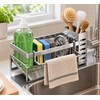 Kitchen Sink Organizer for Cleaning Supplies – Metal Drain Rack