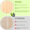 46Pcs Unfinished Wood Coasters-4" Unfinished Natural Wood Slices for Crafts